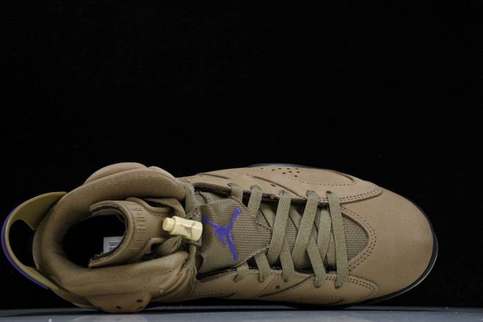 air jordan 6 gore-tex brown kelp fd1643-300
