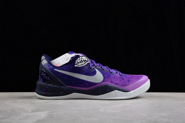 nike kobe 8 playoffs purple platinum - 555035-500