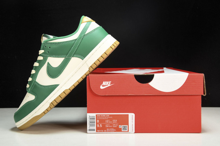 nike dunk low "green/gold" fb7173-131