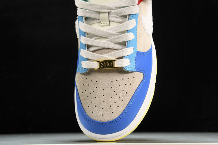 nike dunk low retro prm year of the rabbit blue orange cream shoes fd4203-111