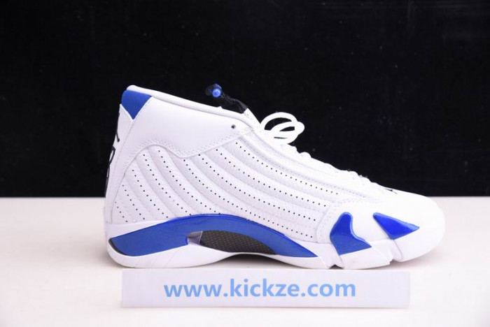 jordan 14 retro white hyper royal - 487471-104