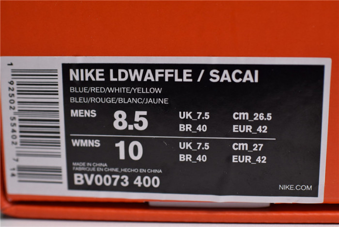 nike ld waffle sacai blue multi - bv0073-400