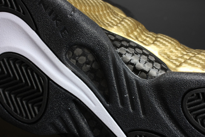 air foamposite pro “metallic gold” black mens 624041-701